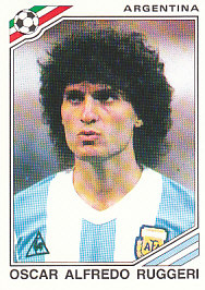 Oscar Alfredo Ruggeri WC 1986 Argentina samolepka Panini World Cup Story #164